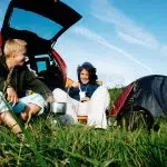 Vacanciers en camping