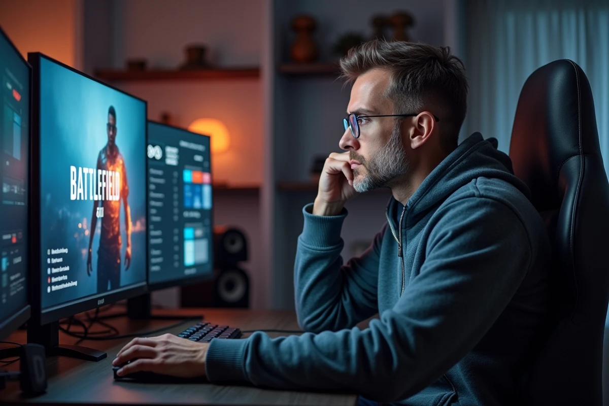 Vétéran Battlefield regardant un écran de jeu BF6